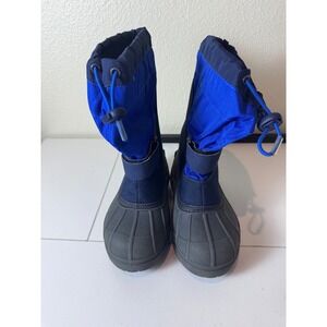 Columbia Ski Snow Boots Kids‎ Size 1 Blue Waterproof Insulated Winter Outdoor
